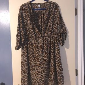 Old Navy Animal Print Dress Size XL